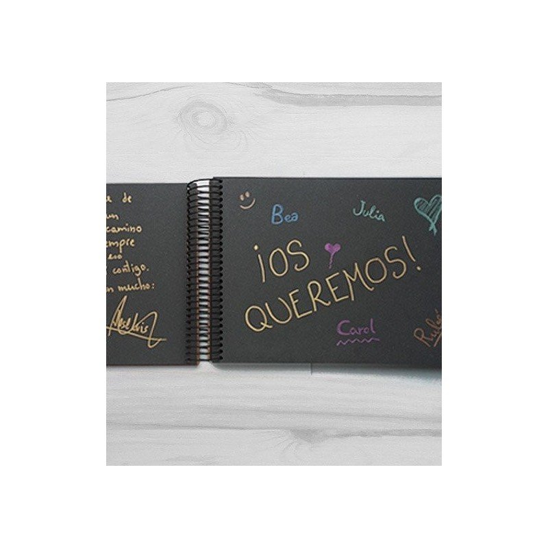Libro de firmas Dos nombres círculo