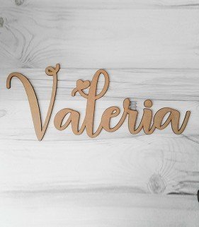 Nombres grandes de madera