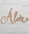 Nombres grandes de madera