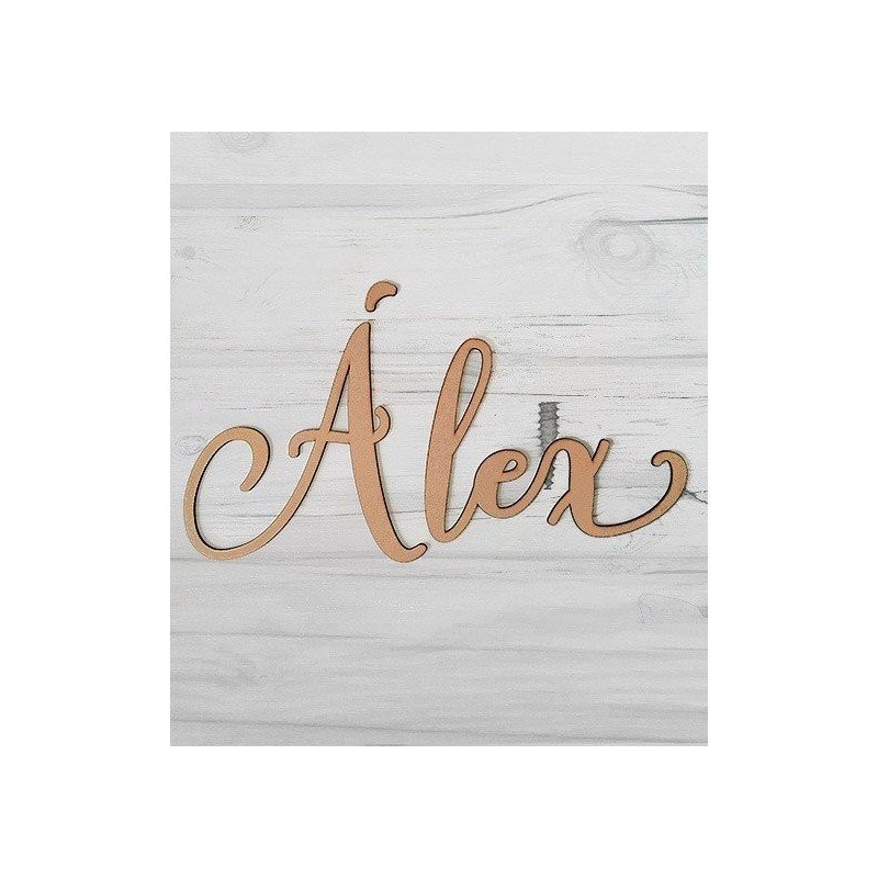 Nombres grandes de madera