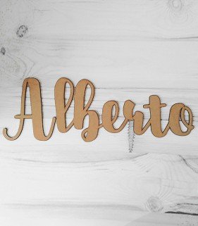 Nombres grandes de madera