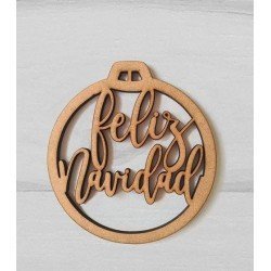 Bola "Feliz" letras minúsculas