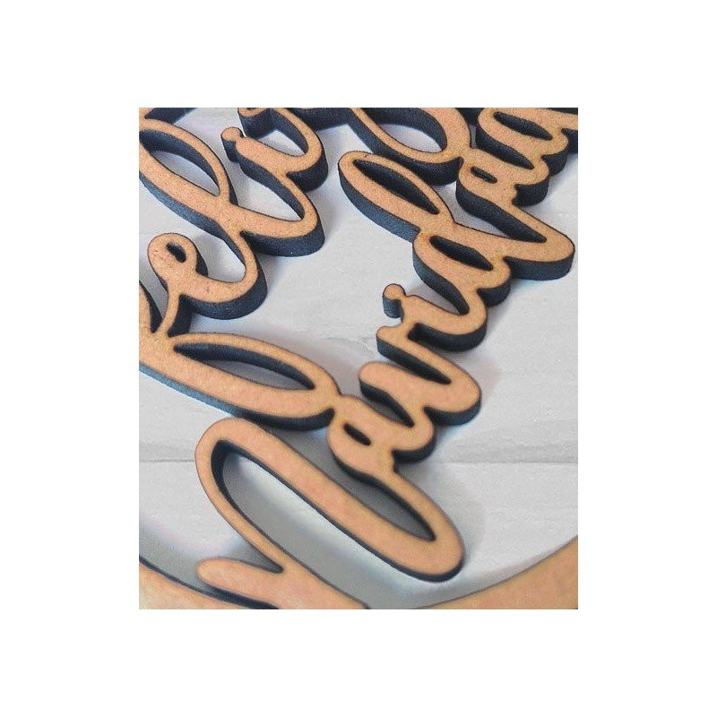 Bola "Feliz" letras minúsculas