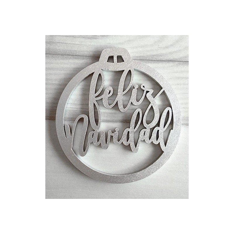 Bola "Feliz" letras minúsculas