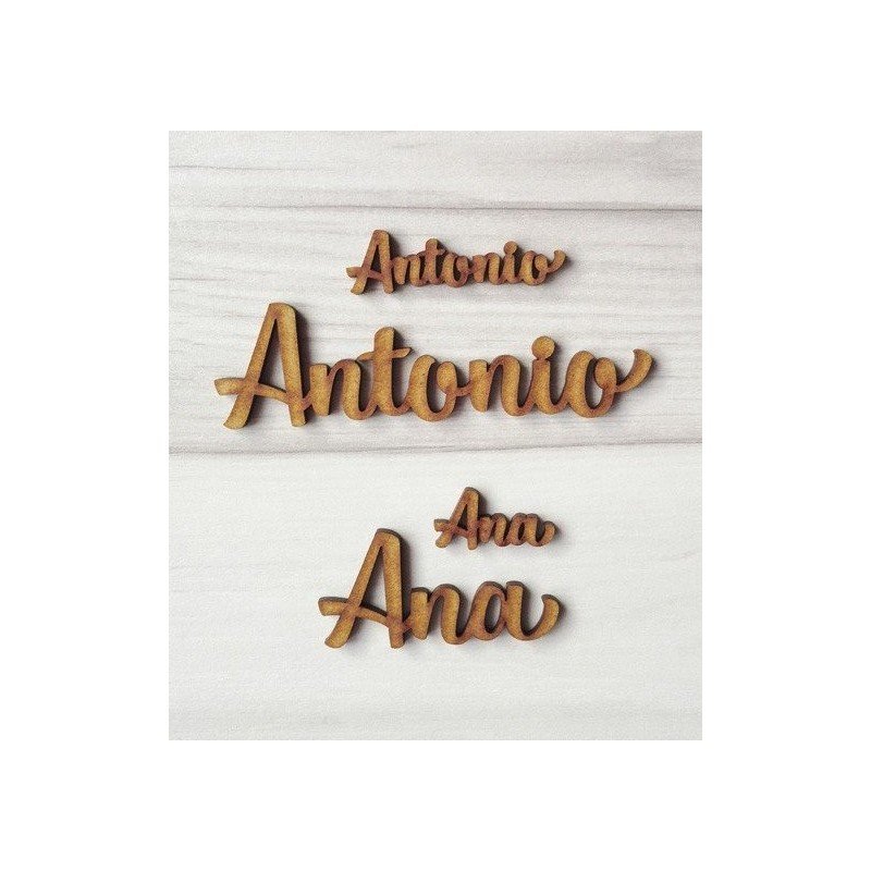 Mini Nombres de Madera