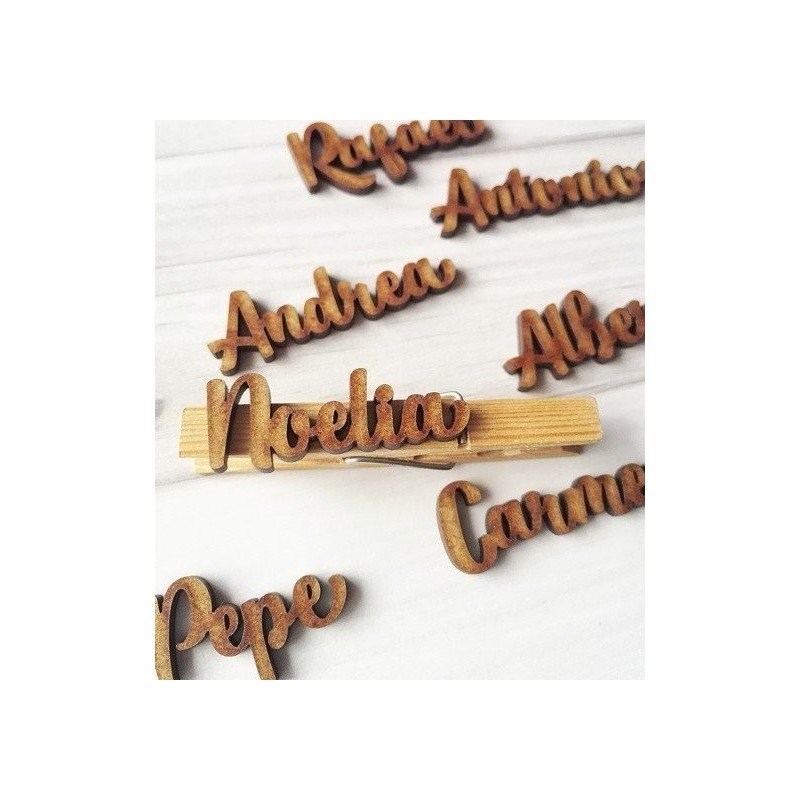 Mini Nombres de Madera