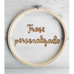 Frase de madera personalizada