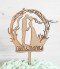 Topper figura Novios en arco y nombres