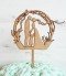 Topper figura Novios en arco y nombres