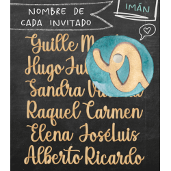 Marcasitios Nombres de Madera IMÁN