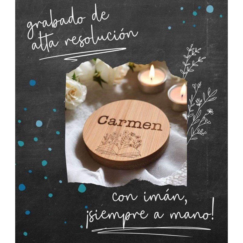 Abrebotellas imán, grabado con el nombre de cada invitado
