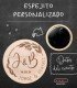 Espejo grabado visto por delante y por detrás