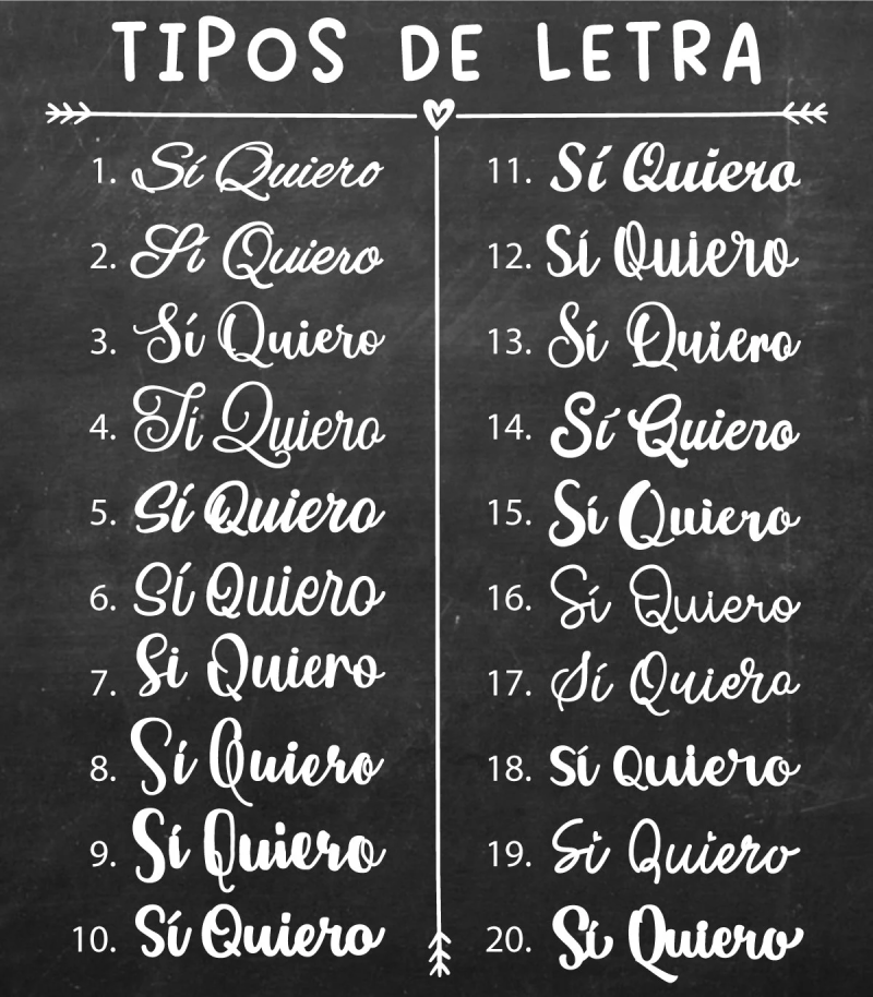 "Sí Quiero" palabras de madera